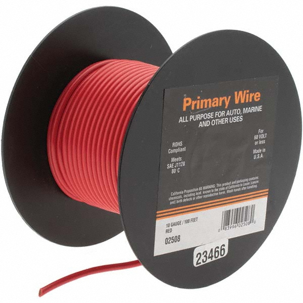 EastPenn 8 AWG, 100' OAL, Hook Up Wire - KP83738