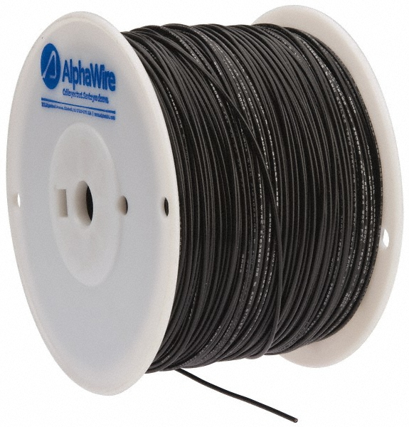 Alpha Wire 16 AWG, 26 Strand, 305 m OAL, Tinned Copper Hook Up Wire - 3057 BK001