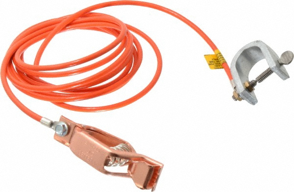 Hubbell Workplace Solutions 19 AWG, 3 Ft., Terminal, Grounding Cable with Clamps - GCSI-EE-03