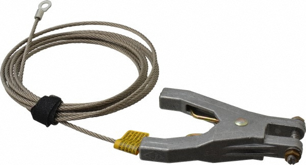 Hubbell Workplace Solutions 19 AWG, 3 Ft., Terminal, Grounding Cable with Clamps - GCSI-EE-03