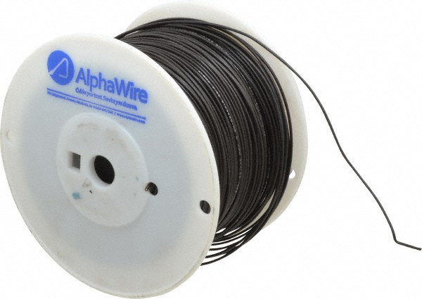 Alpha Wire 18 AWG, 16 Strand, 305 m OAL, Tinned Copper Hook Up Wire - 3055 BK001
