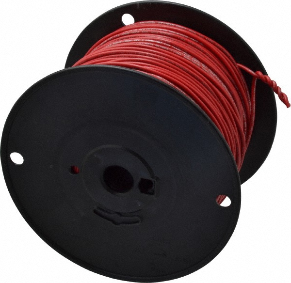Southwire Machine Tool Wire: 4 AWG, Black, 500' Long, Polyvinylchloride, 0.354" OD - 411110508