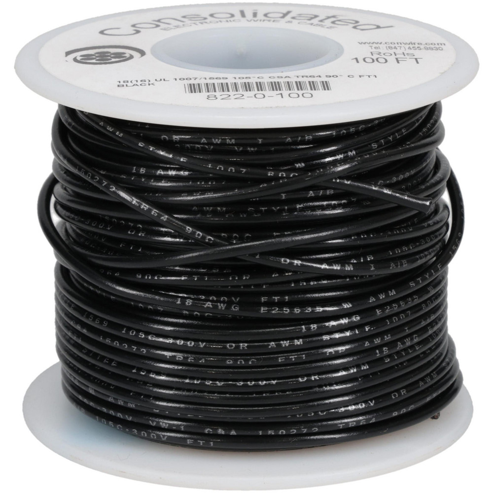 Alpha Wire 18 AWG, 1 Strand, 305 m OAL, Tinned Copper Hook Up Wire - 3055/1 GR001