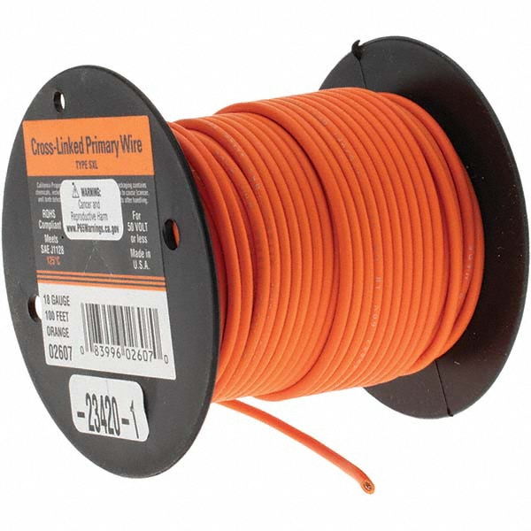 Alpha Wire 18 AWG, 1 Strand, 305 m OAL, Tinned Copper Hook Up Wire - 3055/1 WH001