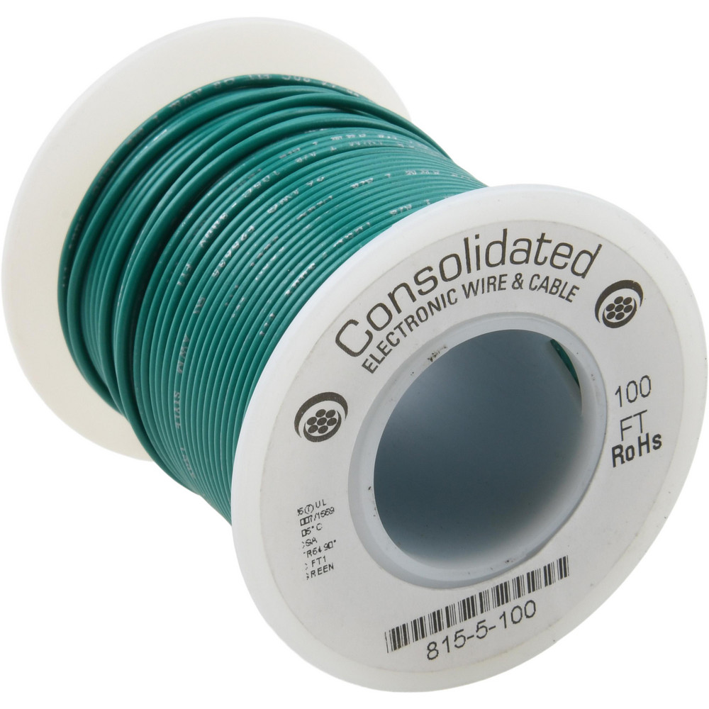Made in USA 26 AWG, 7 Strand, 500' OAL, Tinned Copper Hook Up Wire - 815-6-500