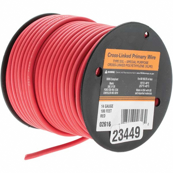 EastPenn 12 AWG, 100' OAL, Hook Up Wire - -23462-1