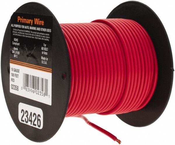 EastPenn 12 AWG, 100' OAL, Hook Up Wire - 23495