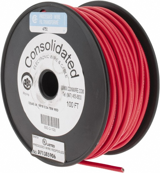 EastPenn 12 AWG, 100' OAL, Hook Up Wire - 23495