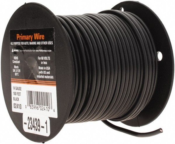 EastPenn 12 AWG, 100' OAL, Hook Up Wire - 23495