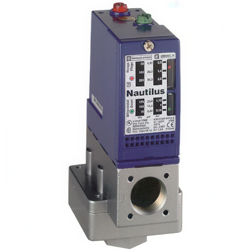Telemecanique Sensors 1/4 Inch NPT (Female) Connector, 4 Bar Sensor, Shock and Vibration Resistant, Control Circuit Pressure Sensor - XMLB004A2S13