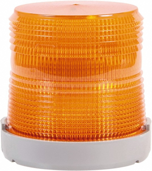 Edwards Signaling Flashing & Steady Light: Amber, Bracket Mount, 24VDC - 107XBRBMA24D