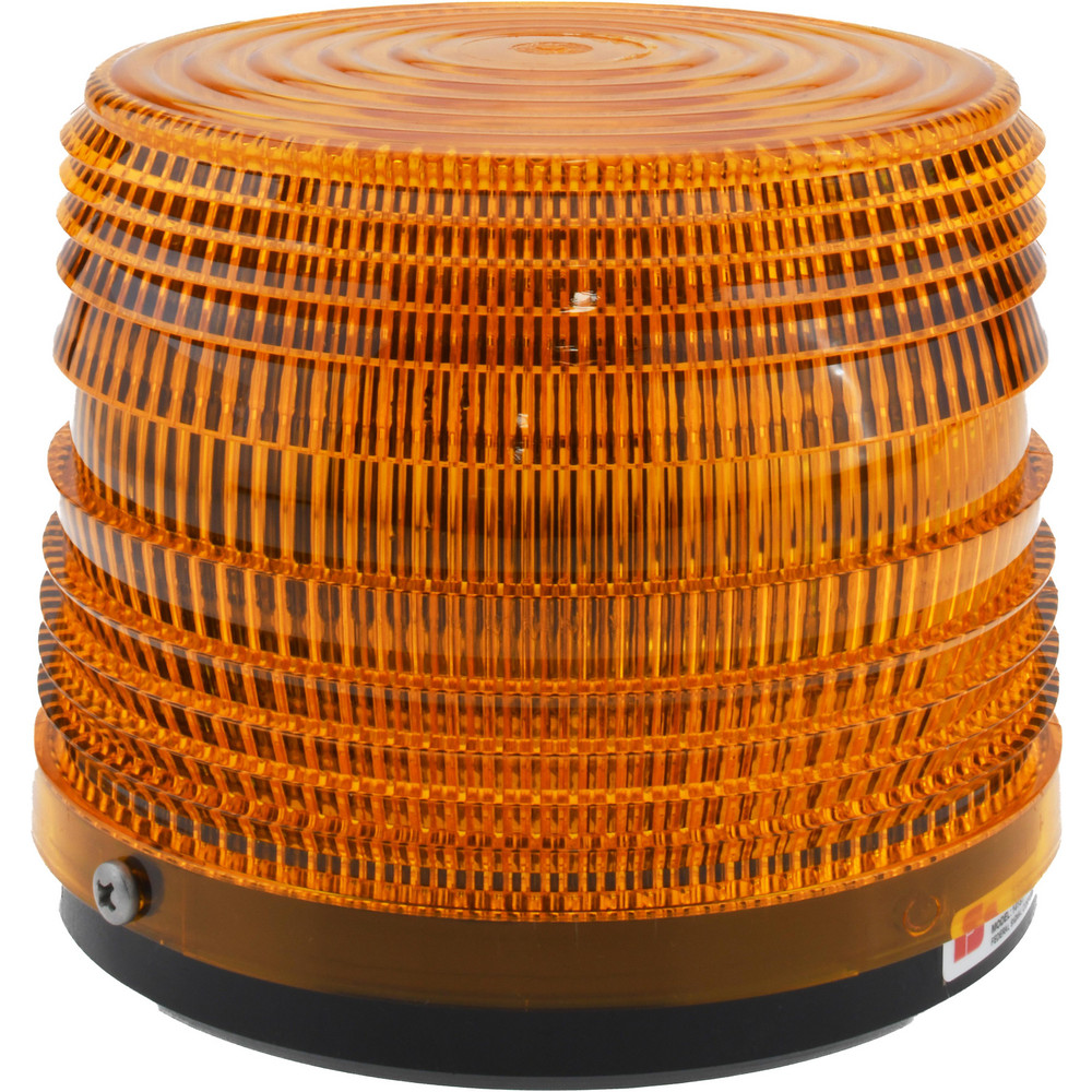 Edwards Signaling Flashing & Steady Light: Amber, Bracket Mount, 24VDC - 107XBRBMA24D