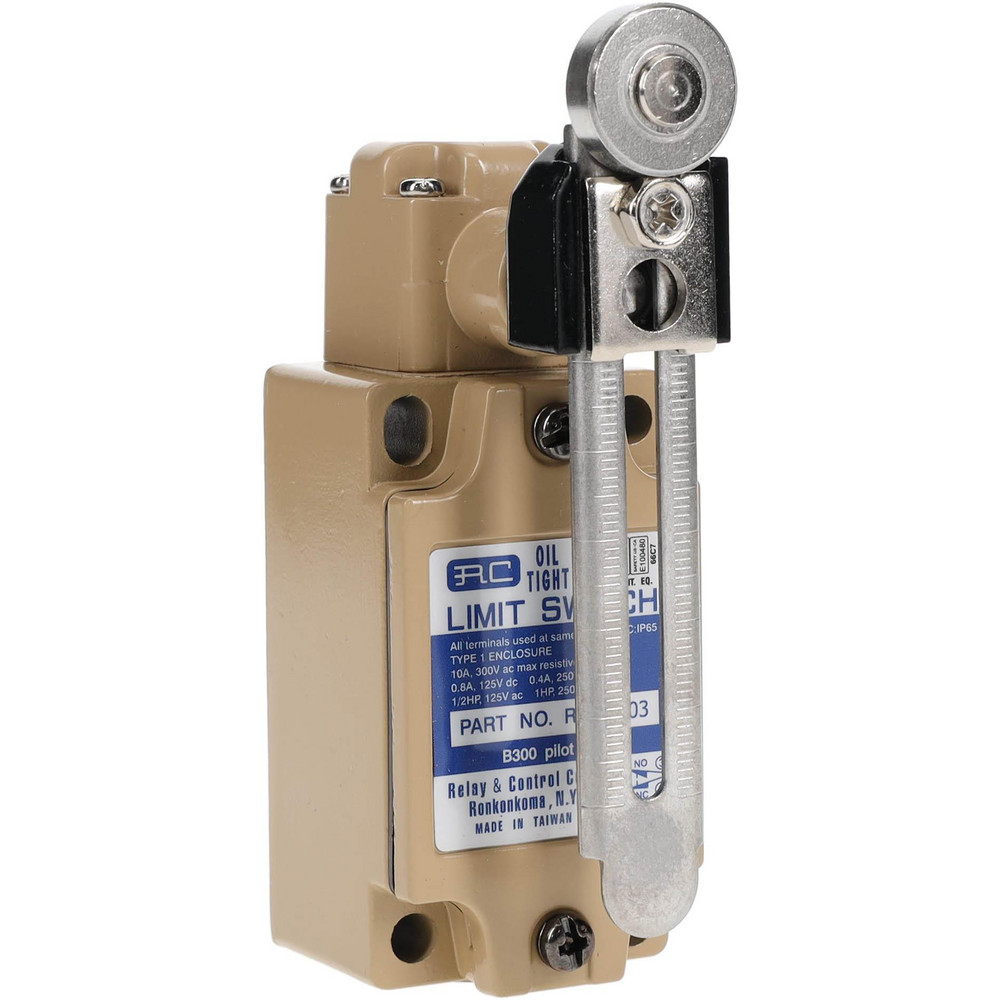 Square D General Purpose Limit Switch: SPDT, NC, Roller Lever, Side - 9007C52B1