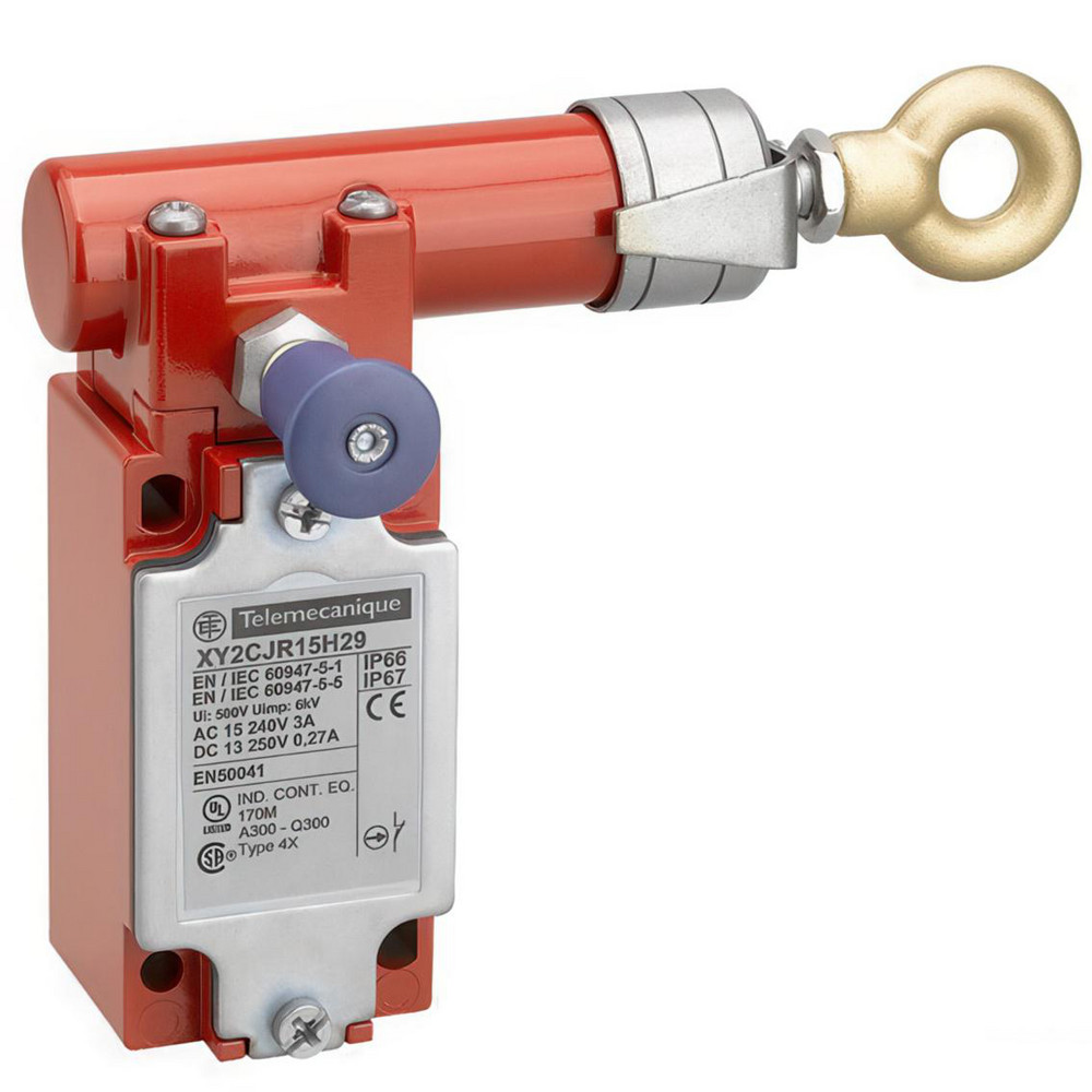 Telemecanique Sensors 6 Amp, NO/2NC Configuration, Right Hand Operation, Rope Operated Limit Switch - XY2CJR19H29