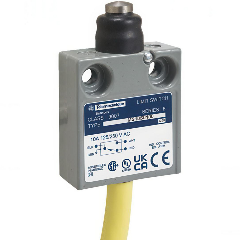 Telemecanique Sensors Limit Switch: NO & NC, Roller Lever, Top - XCKN2118P20