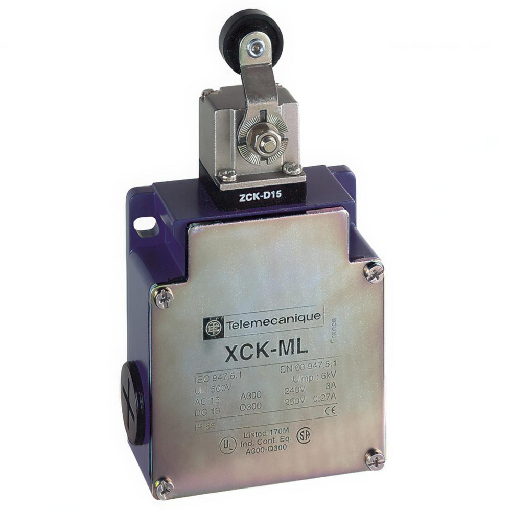 Telemecanique Sensors General Purpose Limit Switch: NC, Roller Plunger - XCMD2171L1