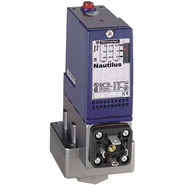 Telemecanique Sensors G 1/4 (Female) Connector, 2-1/2 Bar Sensor, Shock and Vibration Resistant, Control Circuit Pressure Sensor - XMLA002C2C11