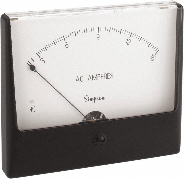 Simpson Electric 3-1/2 Digits, Digital LCD, AC Ammeter, Panel Meter - M235-0-0-46-0