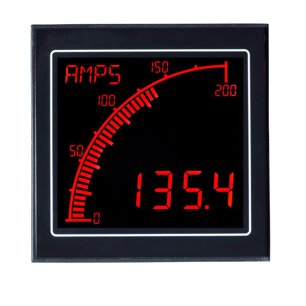 Simpson Electric 3-1/2 Digits, Digital LCD, AC Ammeter, Panel Meter - M235-0-0-46-0