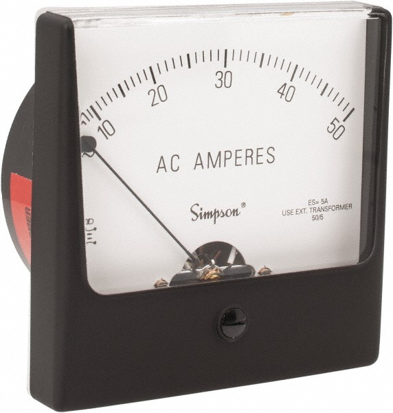 Simpson Electric 3-1/2 Digits, Digital LCD, AC Ammeter, Panel Meter - M235-0-0-46-0