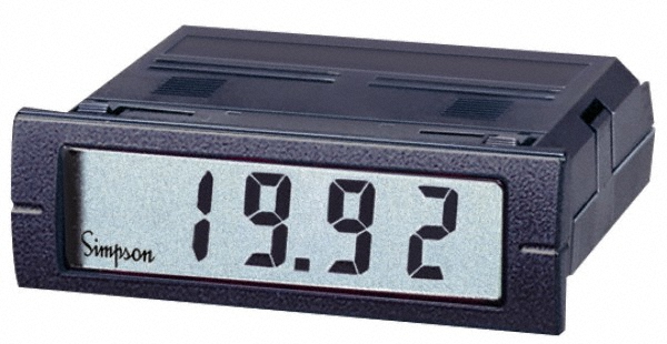 Simpson Electric 3-1/2 Digits, Digital LCD, AC Ammeter, Panel Meter - M235-0-0-46-0