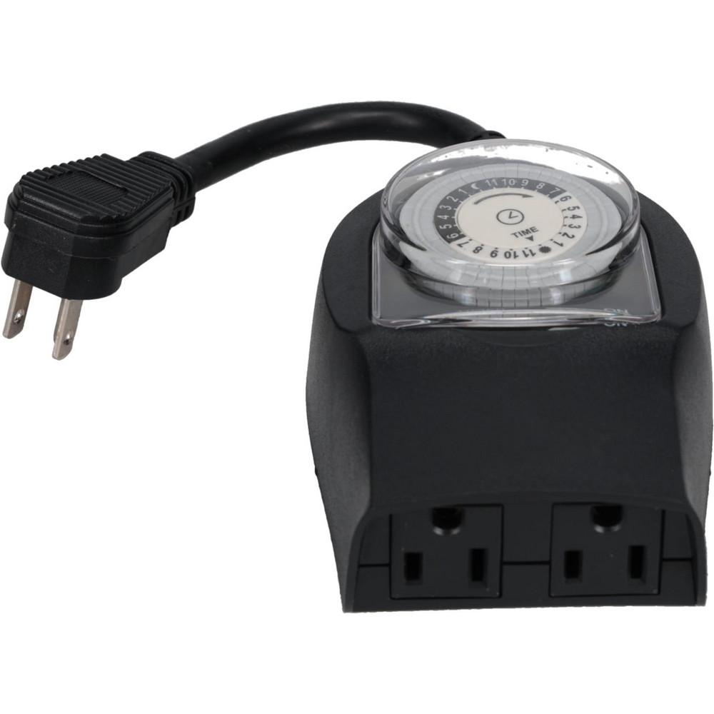 NSI Industries Electrical Timers & Timer Switches: Switch Type: Mechanical Timer Switch; Recommended Environment: Indoor; Timing Range: 24 h; Minimum On/Off Time: 30 min - RTN112