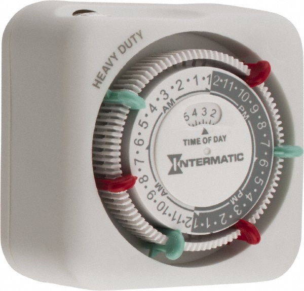 NSI Industries Electrical Timers & Timer Switches: Switch Type: Mechanical Timer Switch; Recommended Environment: Indoor; Timing Range: 24 h; Minimum On/Off Time: 30 min - RTN112