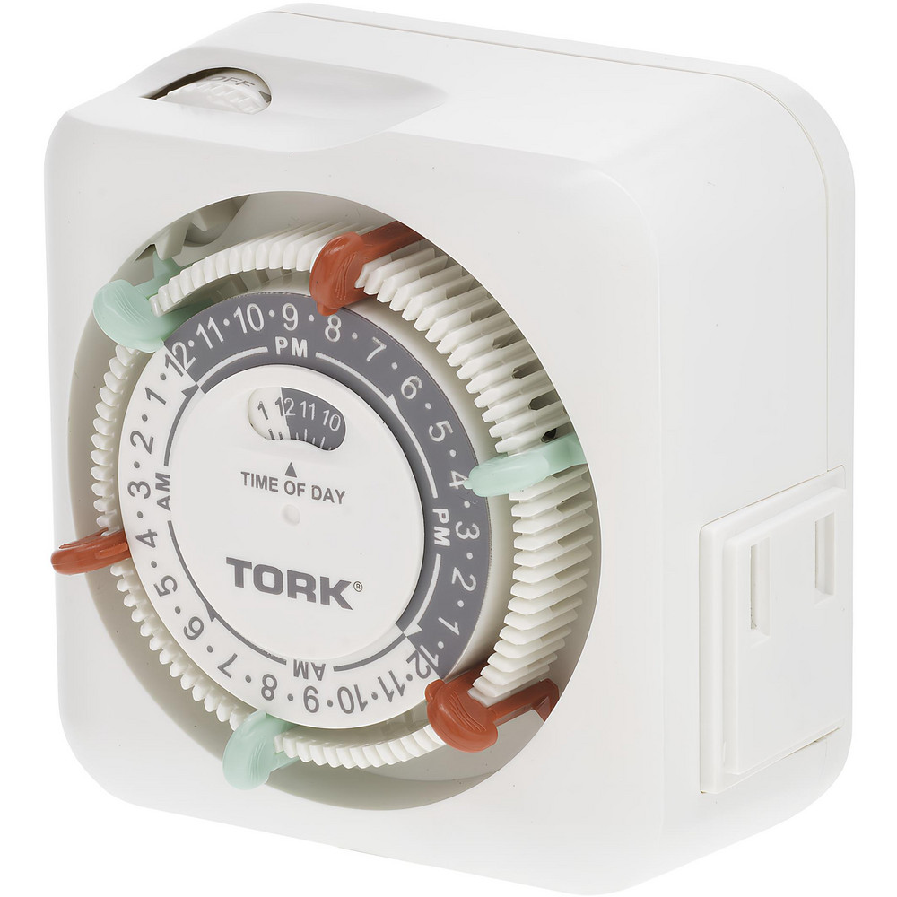 NSI Industries Electrical Timers & Timer Switches: Switch Type: Mechanical Timer Switch; Recommended Environment: Indoor; Timing Range: 24 h; Minimum On/Off Time: 30 min - RTN112