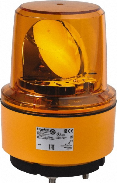 Schneider Electric Beacon Lights: Light Type: Rotating Beacon; Lens Color: Red; Lamp Type: LED - XVR13B04L