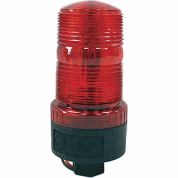 Edwards Signaling Flashing & Steady Light: Red, Bracket Mount, 120VAC - 107XBRBMR120A