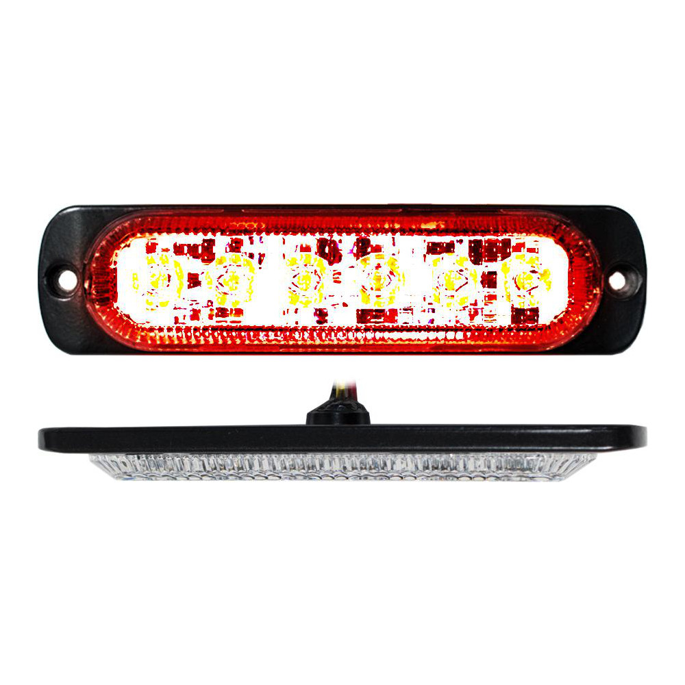Race Sport Strobe & Flashing Lights: Light Type: Strobe; Lens Color: Amber, Clear; Lens Material: Polycarbonate; Lamp Type: LED - 1004283