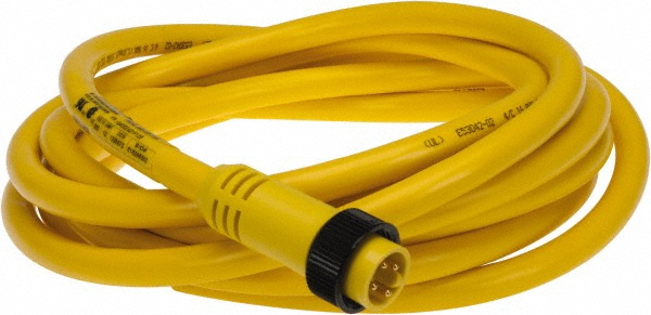Brad Harrison 10 Amp, Female 90° to Male 90° Cordset Sensor and Receptacle - 114022A01F060