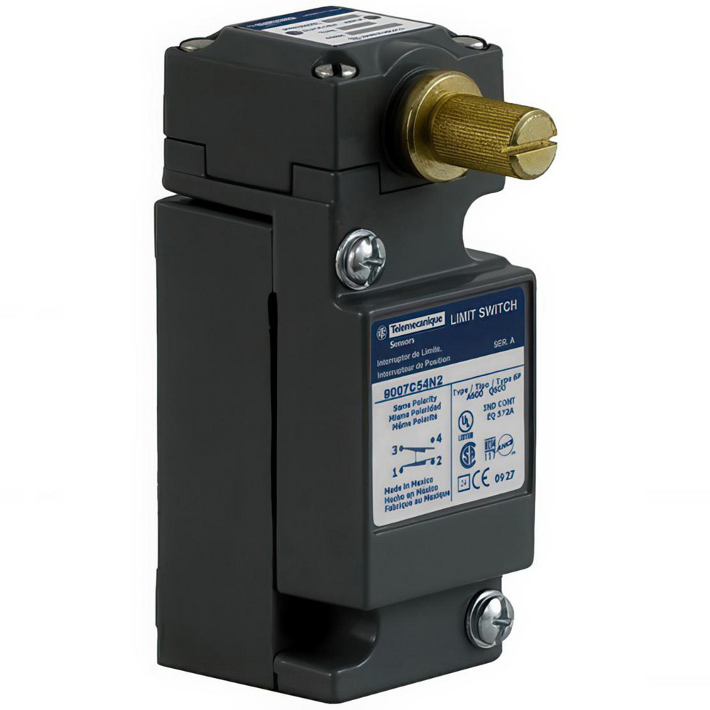 Square D General Purpose Limit Switch: SPDT, 2NC/2NO, Rotary Head, Side - 9007C68T5M11