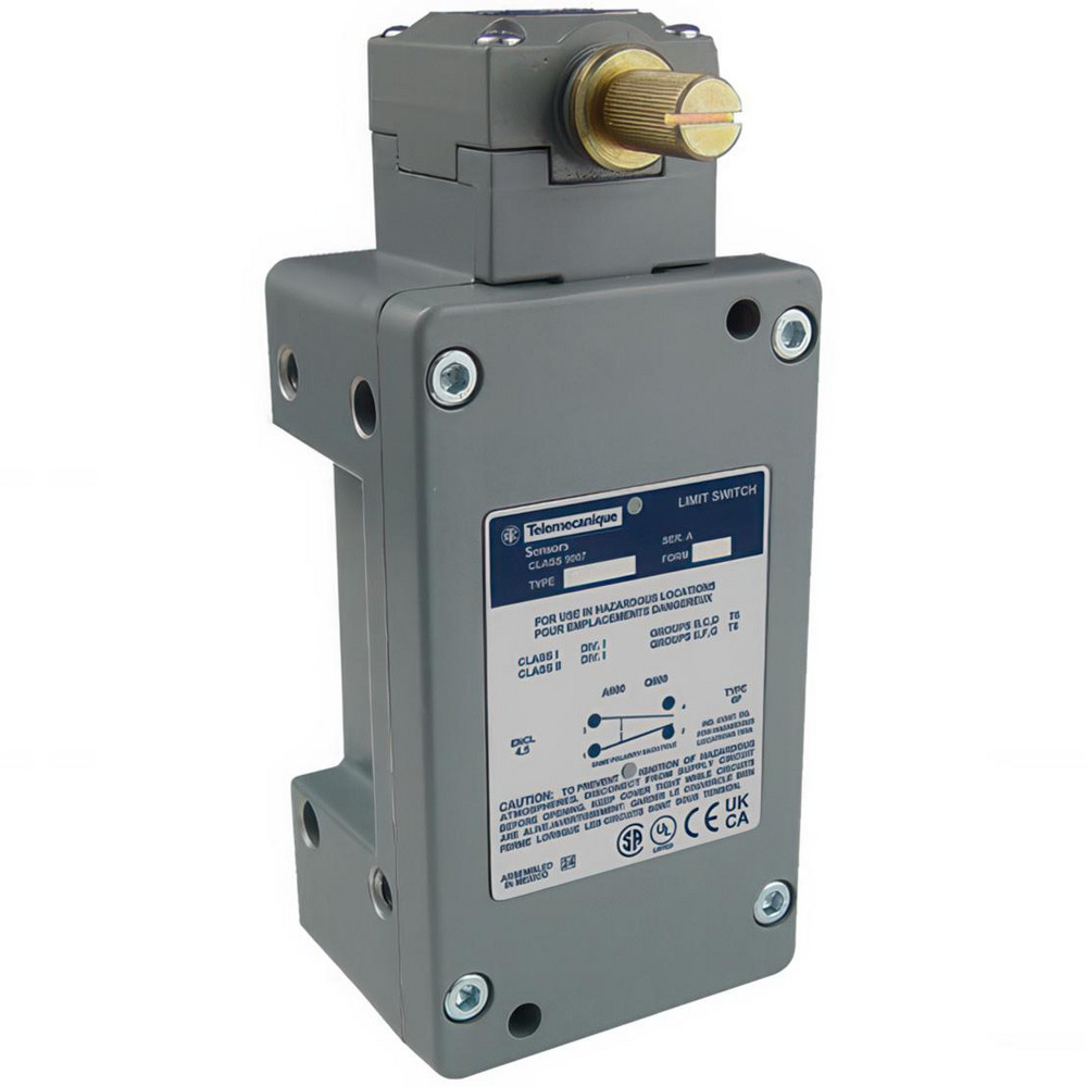 Square D General Purpose Limit Switch: SPDT, 2NC/2NO, Rotary Head, Side - 9007C68T5M11