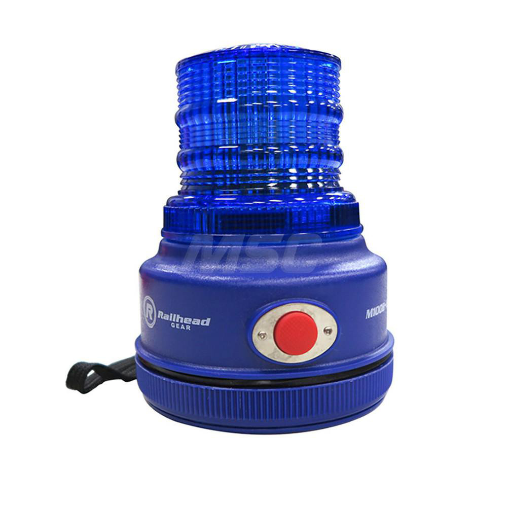 Railhead Corporation Multi-Status Indicator, Revolving, Flashing & Steady Light: Amber, Magnetic Mount - M18-SOLAR A