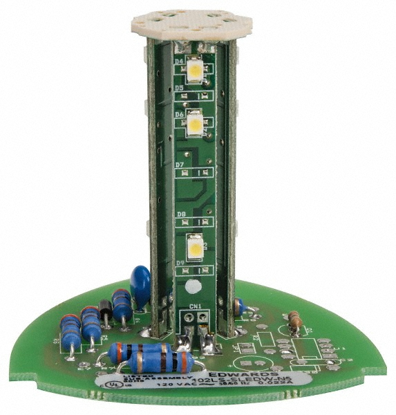 Edwards Signaling Amber, Panel and Pipe Mount, Visible Signal Replacement Lens Housing - 102LM-A