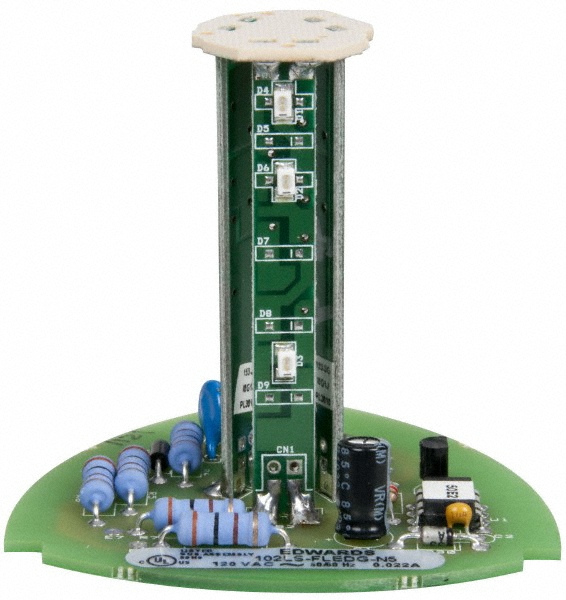 Edwards Signaling Incandescent Lamp, Amber, Green, Red, Steady, Preassembled Stackable Tower Light Module Unit - 102SIN-RGA-N5