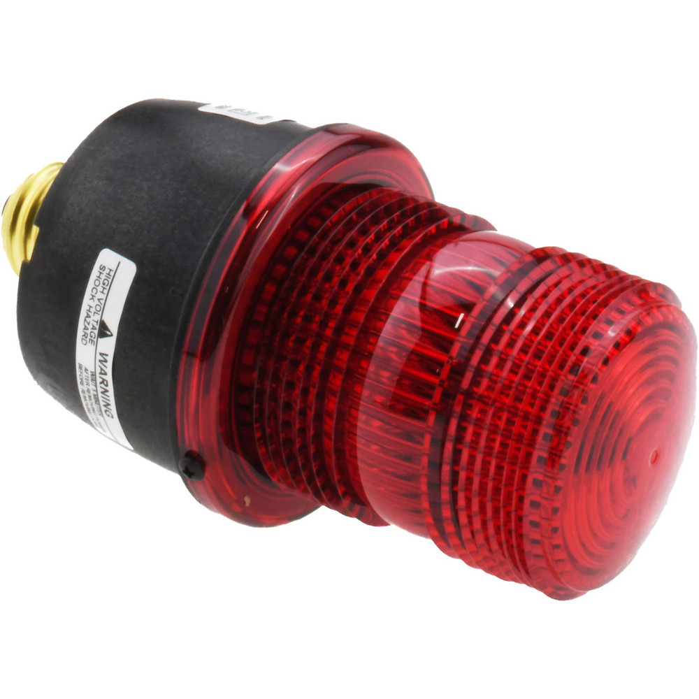 Federal Signal Corp Low Profile Mini Strobe Light: Red, Screw Mount, 120VAC - LP3E-120R