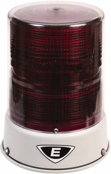 Edwards Signaling Flashing & Steady Light: Red, Pipe Mount, 120VAC - 57PLEDMR120AB
