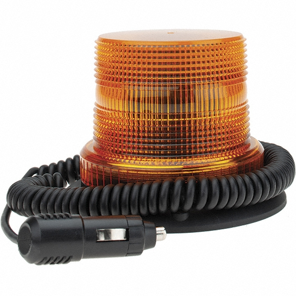 Railhead Corporation Revolving Light: Clear, Magnetic Mount - RM18-LED C