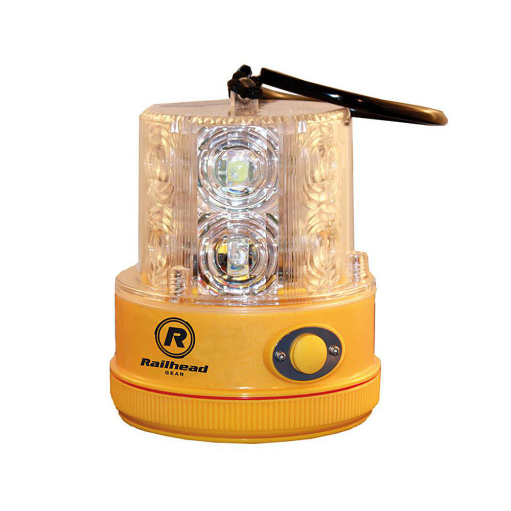 Railhead Corporation Revolving Light: Clear, Magnetic Mount - RM18-LED C