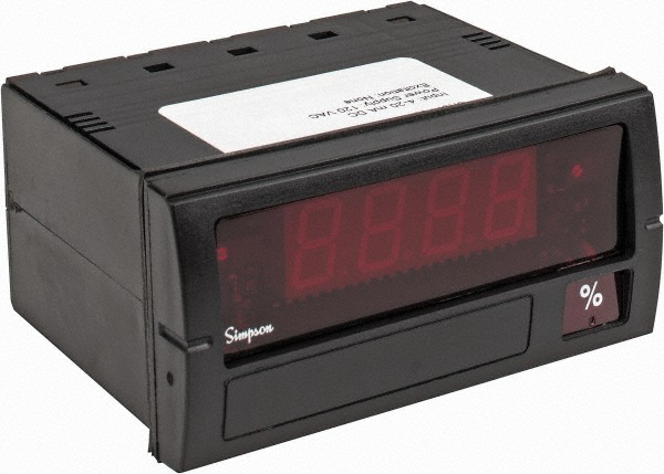 Simpson Electric 3-1/2 Digits, Digital LED, DC mV, Panel Meter - F35-1-11-0