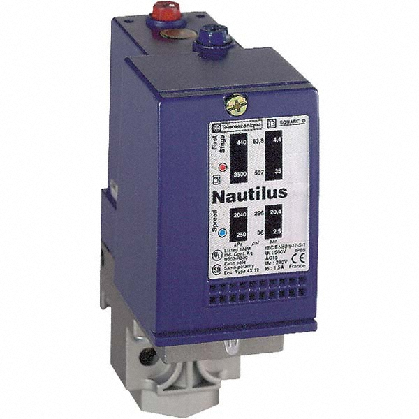 Telemecanique Sensors 1/4 Inch NPT (Female) Connector, 70 Bar Sensor, Shock and Vibration Resistant, Control Circuit Pressure Sensor - XMLD070D1S13