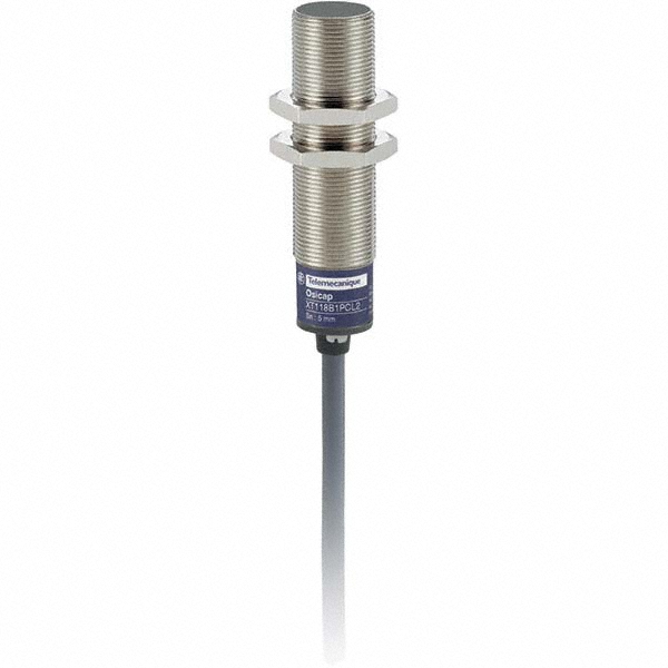 Telemecanique Sensors Capacitive Proximity Sensor: Cylinder, 5 mm Detection Distance - XT118B1PCL2