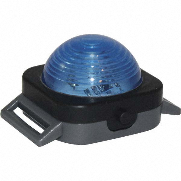 Railhead Corporation Flashing & Steady Light: Blue, Magnetic Mount - M26-B