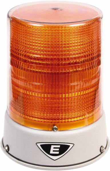 Edwards Signaling Flashing & Steady Light: Amber, Panel & Pipe Mount, 120VAC - 48XBRMA120A
