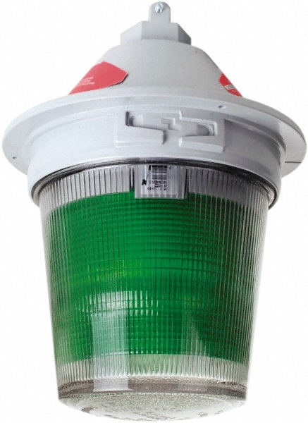 Edwards Signaling Flashing & Steady Light: Amber, Pendant Mount, 120VAC - 107XBRPMA120A