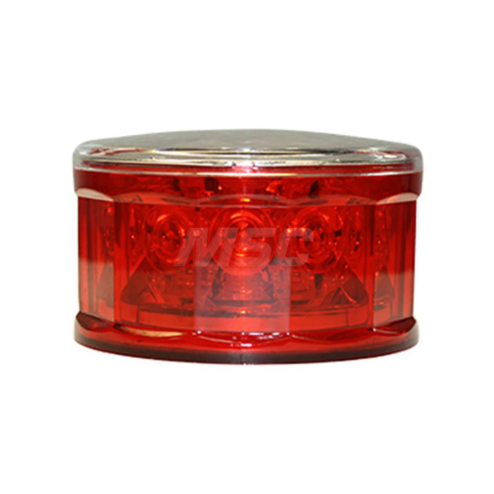 Railhead Corporation Flashing, Steady, Multi-Status Indicator & Revolving Light: Red, Magnetic Mount - M18-SOLAR R1