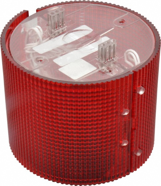 Federal Signal Corp Incandescent Lamp, Red, Flashing and Steady, Stackable Tower Light Module - LSL-024R