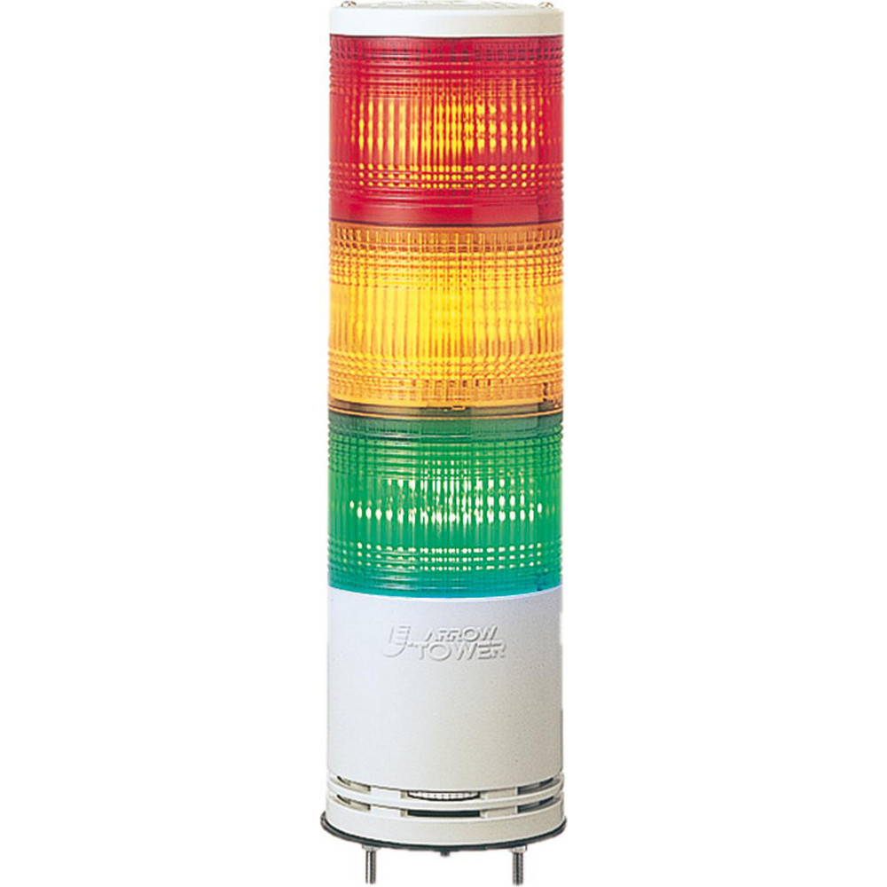 Federal Signal Corp Incandescent Lamp, Red, Flashing and Steady, Stackable Tower Light Module - LSL-024R